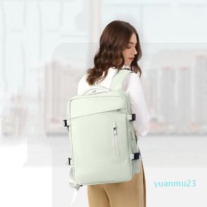 Outdoor Bags Extendible Travel Backpack Laptop Bag Women Large Luggage Dry Partition Sports Leisure Computer With