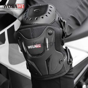 Elbow knäskydd Wosawe Motocross Knee Protector Brace Protection Elbow Pads Kneepad Motorcykel Sports Guard Protector Kne Guard Black X0825