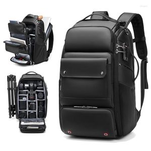 School Bags Men Travel Professional SLR Camera Backpack With Tripod Bracket Detachable Into A Anti-theft 40L 17 Inch Laptop