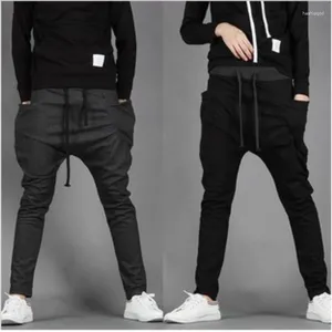 Men's Pants 2024 Custom Wholesale Joggers: Trendy Street Style Solid Causal Streetwear Harem Spring Autumn Fashion Trend Youth