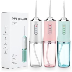 Other Oral Hygiene Portable Dental Water Flosser Irrigator USB Rechargeable Floss Jet Tooth Pick 4 Tips 220ml Mouth washing machine 230824