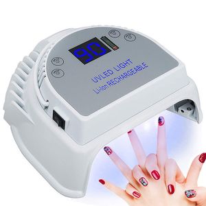 Nail Dryers Stainless Steel Uv Led Nail Lamp 64W Led Lamp For Nails Durable Led Dryer For Nail Polish Professional Manicure Machine 230824