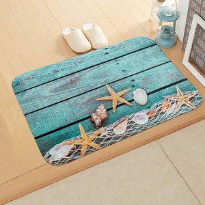 Tappeto Beach stampa stelle marine modello zerbino antiscivolo tappeto casa cucina soggiorno bagno decorazione pavimento 230825