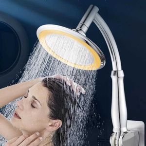 Soffione doccia ad alta pressione da 6 pollici 360 regolabile grande rotondo grande spruzzatore a pioggia bagno soffione doccia tenuto in mano HKD230825 HKD230825