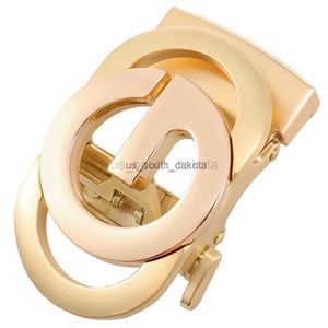 Paski Nowe nylonowe Gold Chrome Automatyczna klamra Moda Men Business Business Automatyczna klamra projektantów Paski Mężczyźni 3,5 cm LY236-4425 L0825