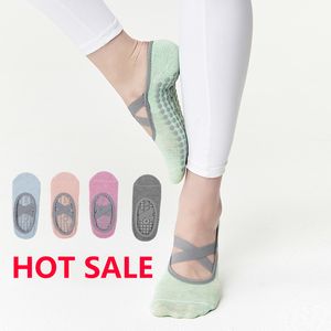 Sports Socks for Fitness Gym Women High Quality Pilates AntiSlip Breathable Backless Yoga Ankle Ladies Ballet Dance 230824