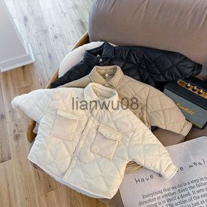 Вниз пальто Milancel Winter Boys Jacket Оверните воротничники, парк, выгулась, x0825