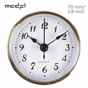 MCDFL Round Clock Insert Arabic Numeral Quartz Movement Roman Bedside Antique Watch Desk Decoration Table DIY Parts 70mm 2.8inch HKD230825 HKD230825