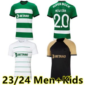 Sporting CP 23 24 Lisboa camisas de futebol Lisboa Special Coates Mathieu Jovane Sarabia Vietto 2023 2024 Sporting Clube de futebol camisa 3º masculino kit infantil maillot