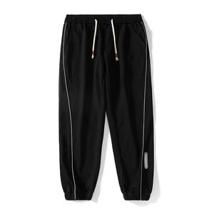 Männer Hosen Reflektierende Streifen Trainingsanzug Männer Lose Jogger Laufhose Bequeme Jersey Track Casual Urban Jogginghose Männlich 230824