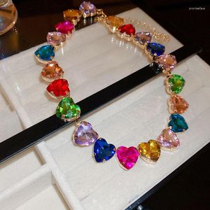 Łańcuchy kolorowe nożyce dhinestone miłosne szyjka choker dla kobiet elegancka modna biżuteria na przyjęcie ślubne wysokiej jakości
