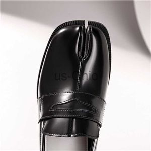 Elbise Ayakkabı Ayakkabı Ayak Tip Tabi Gerçek İnek Deri Loafers İngiliz Stil Lüks Marka Orijinal Ninja Pompalar 3cm Topuk Kadın Mens 230321 J230825