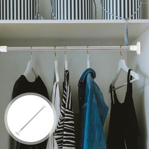 Shower Curtains Clothes Rail Drying Tension Pole Towel Stainless Steel Closet Rod Curtain Home Punch-free Extendable Adjustable