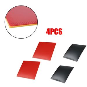 Borrachas de tênis de mesa 4pcs Ping Pong Capa Acessórios de treinamento com reator de esponja Corbor 22mm Borracha média macia 230825