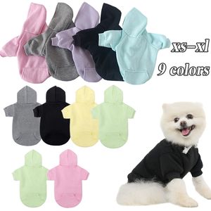 Vestuário de cão Winer Roupas Puro Design Gato Hoodie Outono Casaco de Inverno Jaqueta Filhote de Cachorro Chihuahau Pet Ropa Perro Pug 230825