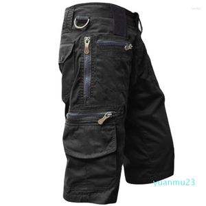 Pantaloncini da corsa Cargo da uomo 2023 Estate Esercito Militare Cotone Allentato Tattico Jogging Uomo Tasche Multiple Lavoro Casual Pantaloni Corti