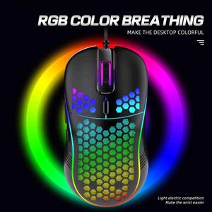 Gaming Mouse RGB Легкие USB Wired Wired 7200DPI Мышей 6 Ключ для мыши для настольного ПК Ноутбука Q230825