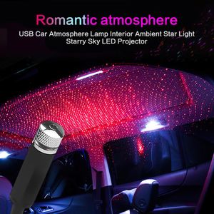 Mini LED -biltakstjärna Night Light Projector Atmosphere Galaxy Lamp USB Dekorativ justerbar för auto takrumstakdekor