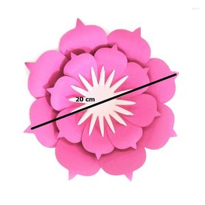 Kwiaty dekoracyjne 2023 DIY Paper 20cm Rose 4 Dekoracje przyjęcia weselnego