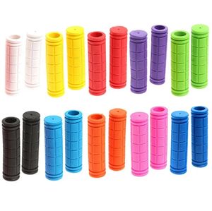 Nytt gummicykelstyrning Grips Cover Party BMX MTB Mountain Bicycle Handtag Anti-SKID BICYCLES BAR GRIP Fixed Gear Parts Partihandel