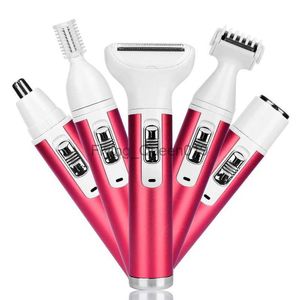 5 in 1 Electric Hair Remover Rechargeable Lady Shaver Nose Hair Trimmer Eyebrow Shaper Leg Armpit Bikini Trimmer Women Epilator HKD230825