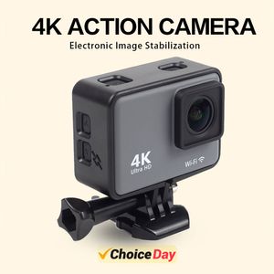 Väderbeständiga kameror Cerastes 4K 60fps WiFi Anti Shake Action Camera med fjärrkontroll Skärmvattentät sportdrivinspelare 230825