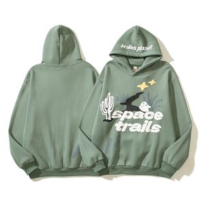 Herren-Trainingsanzüge, Y2K-Streetwear, Broken Heart Space Trails, Schaumstoff-Kapuzenpullis, Unisex-Pullover, lockere, lässige Fleece-Sweatshirts für Herren, Übergröße 230824