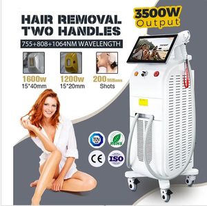 Effective 755 808 1064 nm diode laser cooling ice point hair removal triple wave lazer hair remove machine for dark white skin with 2 handles beauty machine