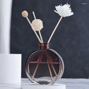 Garrafas de armazenamento 150ml Reed Diffuser Round Bottle vazia com tampa