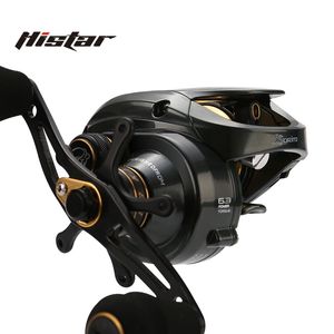 Mulinelli da pesca a mosca2 HISTAR Long Casting 65 1 12kg Drag Power High Ratio 101 BB Mulinello da baitcasting Raytheon con corpo in metallo 230825