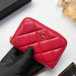 10A Designer Wallet Coin Purse Caviar cc Wallet Women's Leather Wallet Card Holder Short Wallet Zipper Small Wallet Full Grain Leather Wallet Mirror Quality