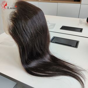 Lace Wigs Transparent Lace Frontal Closure Only Peruvian Straight Human Hair 13x4 Lace Frontal 4x4 Lace Closure Remy Hair 5x5 Lace Closure 230824