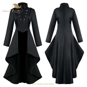 Women's Trench Coats Sishion Medieval Victorian Costume Tuxedo Tailcoat Gothic steampunk Trench VD1984 Nieregularny obrzeżnie strój w stylu vintage płaszcz 230824