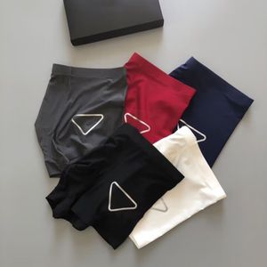 Boxer für Männer Eisseide Herren Unterhosen Designer Boxer Mode Stickerei Buchstaben Mann Boxer Sex Unterwäsche Komfort Nahtlose Unterwäsche