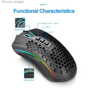 REDRAGON Storm Pro M808-KS RGB USB 2.4G Wireless Lightweight Gaming Mouse 16000 DPI Programmable ergonomic for gamer Mice laptop Q230825