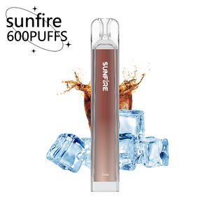 Otantik Satış Ucuz Sunfire Crystal Bar Toptan I Vape Crystal 600Puffs Tek Kullanımlık Vape Pen Puff600 Bar ve Yeni% 100 Lezzet Vaper Orijinal Arz