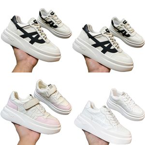 Designer ash shoe womens shoe mens Leather White shoe Couple Travel Sneaker Leathers Lining Rubber Solelight springback and increasing sole with Box Size 35-45