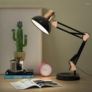 Table Lamps Vintage Flex Lamp Bed Reading Light Computer Desks Decoration Office Equipment Fold Work LED Studio With Base Book To Read