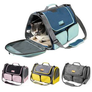 فرش حاملة القطط أكياس سفر الكلب أكياس محمولة حقيبة أليف قابلة للتنفس للقطط الصادرة بمنتهى