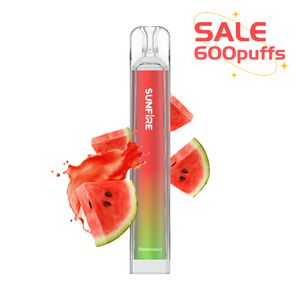 Sigarette elettroniche usa e getta originali Crystal Bar 600 Puff 20mg Batteria da 550 mAh 2% 0% 3% 5% Capacità 2 ml Vapore riempito con dispositivo di svapo usa e getta Sunfire