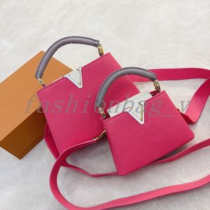 Дизайнерские женщины капециновые сумки Lady Litchee Tote Crossbody Crosful Cainting Кожаные сумочки