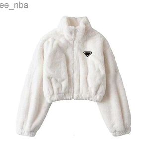 Winter Womens Jackers Wool Thich ciepłe zamek błyskawiczne Coats Windbreaker Long Rleeve Casual Letters Broke