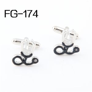 Manschettlänkar Mäns tillbehör Fashion Manschettknappar Högkvalitativa manschettknappar för män Figur 2013Cuff Links Black Stethoscope 230824