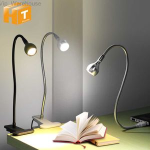 Lâmpada de mesa LED com clipe 1W flexível LED lâmpada de leitura para livro fonte de alimentação USB LED luzes noturnas HKD230824