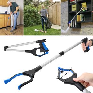 Hand Push Sweepers Foldable Grabber Extender Pick Up Garbage Clip Sanitation Tool Rubbish Pickup Clamp Suction Cup Claw Plier 230825