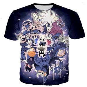 Erkekler Tişörtleri Oyunu Hollow Knight 3D Baskı T-Shirt Moda Outkar Erkekler/Kadınlar Günlük Harajuku Streetshirt Tops Tees