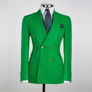 Erkekler Suits Blazers Ceket Çifte Kesilmiş Şal Kazan Düz Renk Ropa Hombre Jaqueta Maskulina Elegant Resmi Düğün Prom Özel Yapım 230824