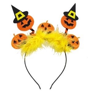 Headbands Wing Skull Pumpkin Decor Hair Hoop Women Spa Wash Face Headband for P oshoots Halloween Party Accessories 230825