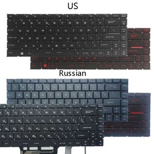 Новая подсветка США/Российская клавиатура для MSI GS65 GS65VR MS-16Q1 GF63 8RC 8RD MS-16R1 MS-16R4 GF65 THIN 9SD 9SE 10SD MS-16W1 MS-16WK HKD230825. HKD230824