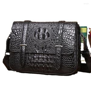 Maletas de design masculino designer de negócios maleta de couro genuíno lazer único ombro saco de alta qualidade crossbody sacos de moda